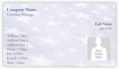 Design Preview for Design Gallery: Patriotic & Military Business Card Stickers