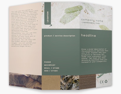 Design Preview for Design Gallery: Environmental & Energy Custom Brochures, 8.5" x 11" Tri-fold