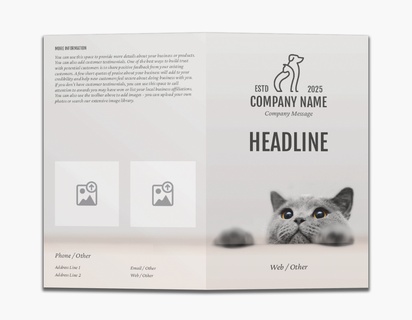 A animal care veterinarian gray design for Modern & Simple with 2 uploads