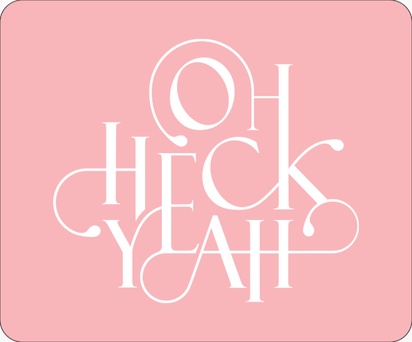A ironic typography pink white design for Elegant