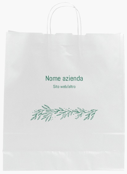 Anteprima design per Galleria di design: sacchetti di carta stampa monocolore per cibo e bevande, L (36 x 12 x 41 cm)