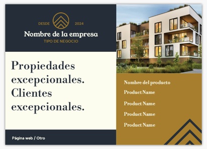 Un agente de bienes raíces promoción inmobiliaria diseño blanco marrón para Moderno y sencillo con 1 imágenes