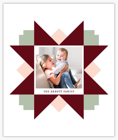 A scandi farmhouse scandi red white design for Holiday with 1 uploads