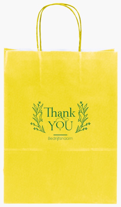 Voorvertoning ontwerp voor Ontwerpgalerij: Bloemen en planten Effen kleur papieren tassen, S (22 x 10 x 29 cm)