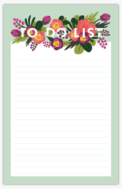Design Preview for Bold & Colorful Notepads Templates, 5.5" x 8.5"