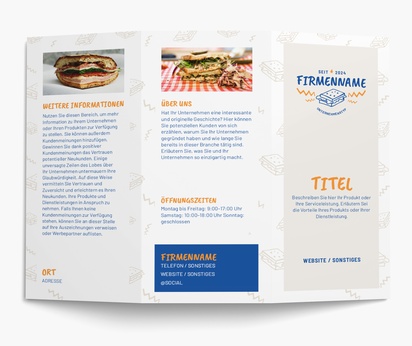 Designvorschau für Speisekarten-Designs und Getränkekarten-Vorlagen, Wickelfalz