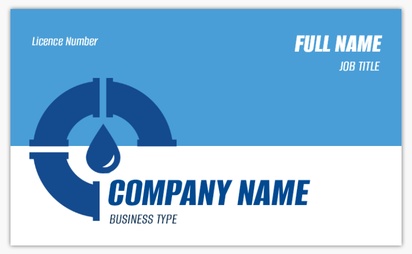Design Preview for Design Gallery: Plumbing Standard Business Cards, Standard (91 x 55 mm)