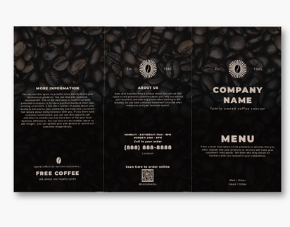 Design Preview for Design Gallery: Coffee Shops Custom Brochures, 8.5" x 14" Tri-fold