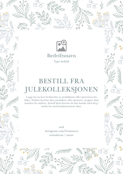 Forhåndsvisning av design for Designgalleri: Høytider & Helligdager Flyere og brosjyrer,  Ikke foldet A4 (210 x 297 mm)