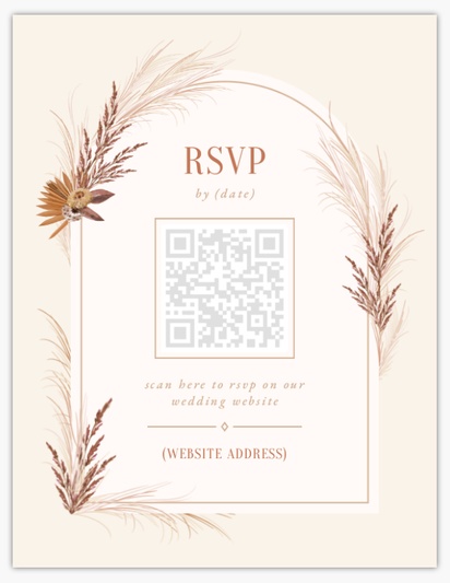 Design Preview for Design Gallery: Autumn RSVP Cards, 13.9 x 10.7 cm