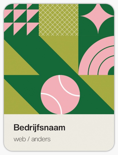 Voorvertoning ontwerp voor Ontwerpgalerij: Sport Stickervellen, 10 x 7,5 cm Rechthoek met afgeronde hoeken