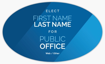 A public office candidate elect blue design for Election