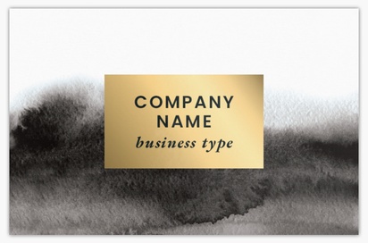 Design Preview for Design Gallery: Art galleries Metallic Business Cards