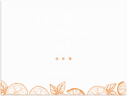 Un boda puré de albaricoque diseño naranja crema para Tipo