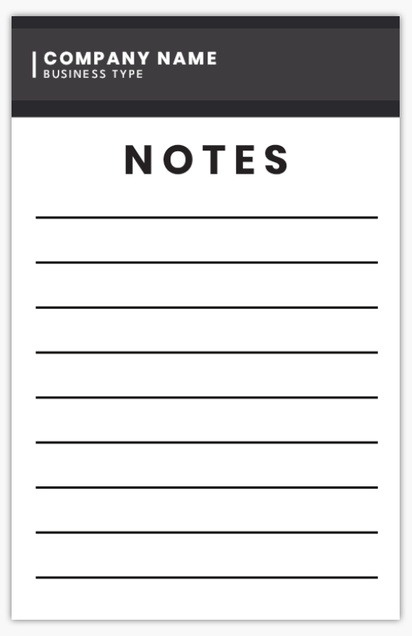 Design Preview for Property & Estate Agents Notepads Templates, 5.5" x 8.5"