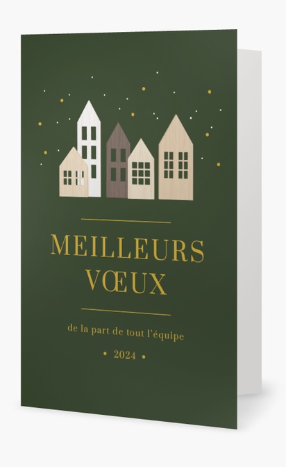 Aperçu du graphisme pour Galerie de modèles : Cartes de vœux pour Vacances, 18.2 x 11.7 cm  Pliées