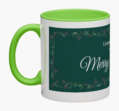 Design Preview for Design Gallery: Seasonal Personalised Mugs, Wrap-around