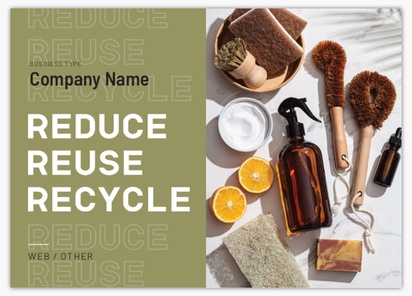 A zero waste eco friendly products gray design for Modern & Simple