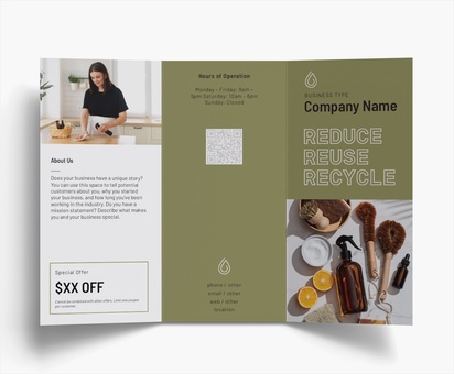 Design Preview for Design Gallery: Groceries Folded Leaflets, Tri-fold DL (99 x 210 mm)