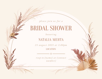 Design Preview for Templates for Wedding Events Invitations and Announcements , Flat 10.7 x 13.9 cm