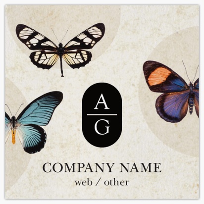 Design Preview for Design Gallery: Animals Natural Uncoated Business Cards