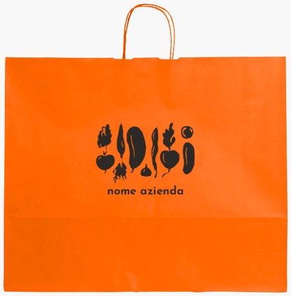 Anteprima design per Galleria di design: sacchetti di carta stampa monocolore per minimal, XL (54 x 14 x 45 cm)