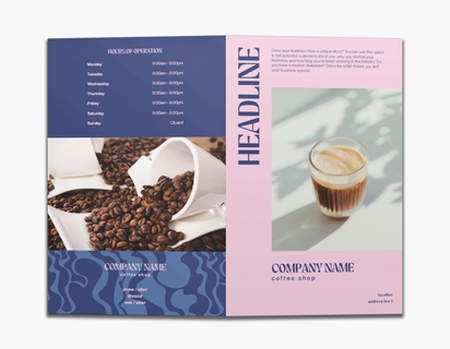 Design Preview for Design Gallery: Coffee Shops Custom Brochures, 8.5" x 11" Bi-fold