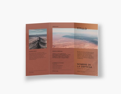 Vista previa del diseño de Galería de diseños de folletos plegados para fotografía, Tríptico DL (99 x 210 mm)