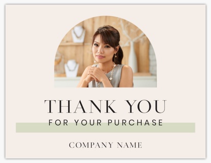 Design Preview for  Thank You Cards: Designs & Templates, Flat