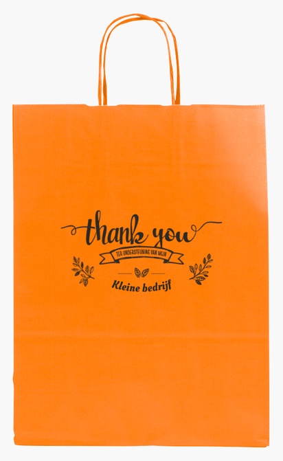 Voorvertoning ontwerp voor Ontwerpgalerij: Schoonheidsadvies Effen kleur papieren tassen, M (26 x 11 x 34.5 cm)