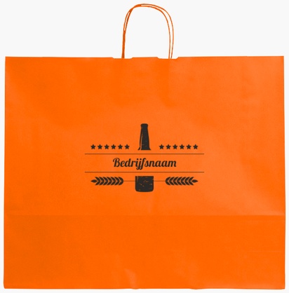 Voorvertoning ontwerp voor Ontwerpgalerij: Supermarkten Effen kleur papieren tassen, XL (54 x 14 x 45 cm)