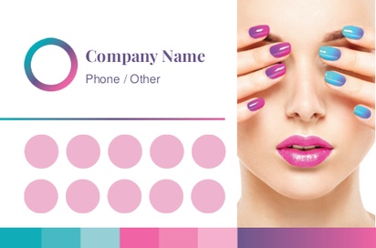 Design Preview for Design Gallery: Nail Salons Natural Uncoated Business Cards