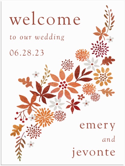 Design Preview for Acrylic Wedding Signs, 18" X 24"
