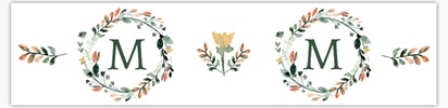 A monogram floral gray design for Art & Entertainment