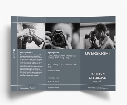 Forhåndsvisning av design for Designgalleri: Filmer Brosjyrer, 3-fløyet DL (99 x 210 mm)
