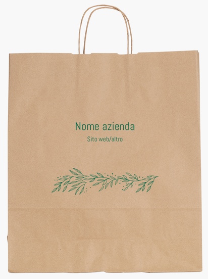 Anteprima design per Galleria di design: sacchetti di carta stampa monocolore per floreale, L (36 x 12 x 41 cm)