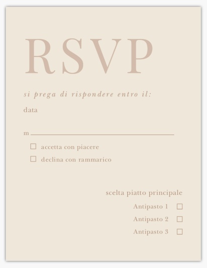Anteprima design per Galleria di design: biglietti di risposta per minimal, 13.9 x 10.7 cm