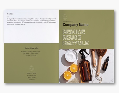 Design Preview for Design Gallery: Organic Food Stores Custom Brochures, 11" x 17" Bi-fold