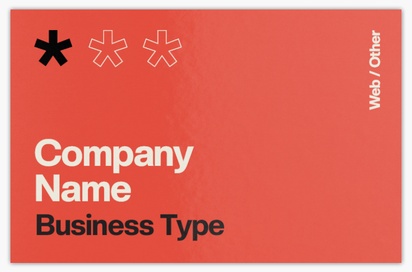 Design Preview for Design Gallery: Journalism & Media Ultra-Thick Business Cards, Standard (85 x 55 mm)