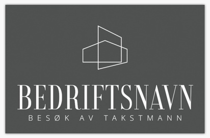 Forhåndsvisning av design for Designgalleri: Eiendomsmegling Standard visittkort, Standard (85 x 55 mm)
