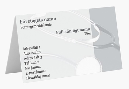 Förhandsgranskning av design för Designgalleri: Hälsa och välmående Vikta visitkort