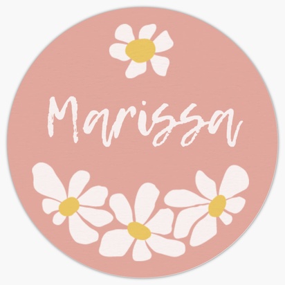 A daisies baby pink cream design for Baby