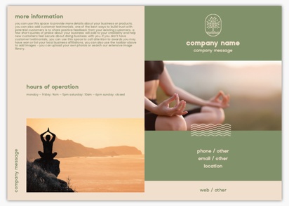 Design Preview for Templates for Health & Wellness Brochures , Bi-fold A4