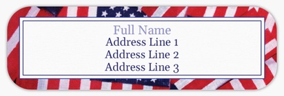 Design Preview for Design Gallery: Patriotic & Military Return Address Labels