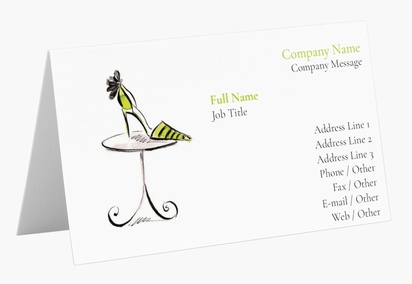 Design Preview for Design Gallery: Bags & Accessories Folded Business Cards