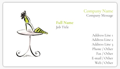 Design Preview for Design Gallery: Shoes Business Card Stickers