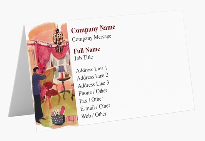 Design Preview for Design Gallery: Interior Design Folded Business Cards