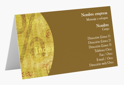 Vista previa del diseño de Galería de diseños de tarjetas de visita plegadas para finanzas y seguros