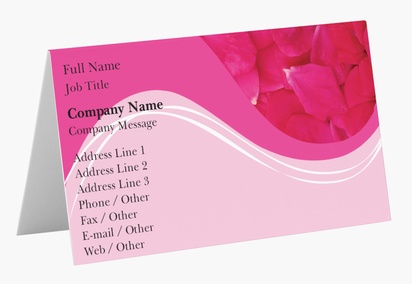 Design Preview for Design Gallery: Beauty & Spa Folded Business Cards