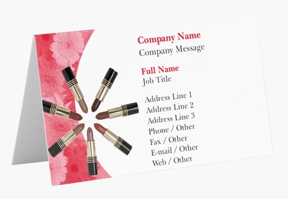 Design Preview for Design Gallery: Cosmetics & Perfume Folded Business Cards